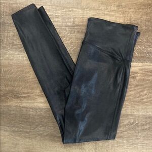 SPANX Black Faux Leather Leggings